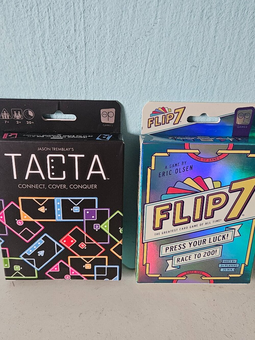 Tacta Flip 7 Card Game gaming lot Holographic Edition New/Sealed by The Op 7+